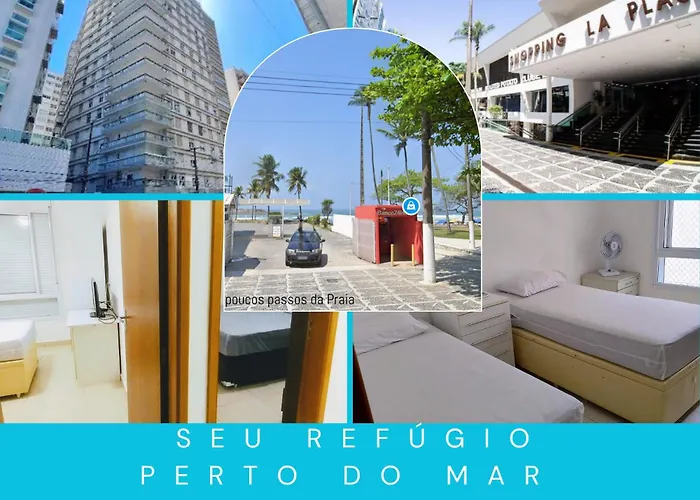 Apê Top Pitangueiras Permitido relaxar e usar chinelo,garagem e serviço de praia gratuitos,La Plage e mar a 50m Guarujá